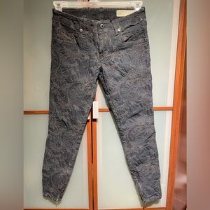 Diesel Grupee Super Slim Skinny Low Waist Ankle Zip Jeans Size 27
